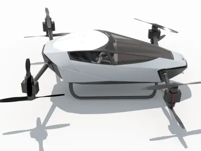 Evtol Flying Car Xpeng Traveler X2 3D model