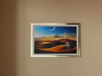 Framed Artwork Surrealist Landscape 4 3D model