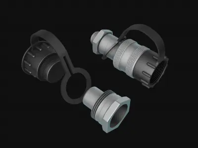 Hose connectors 3D model