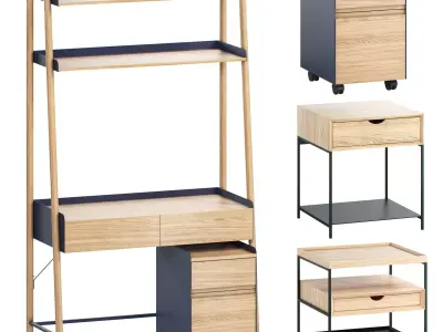 La Redoute Interieurs Bedside Tables Set 9 3D model