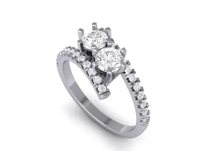 Wedding Ring  3D print model 25