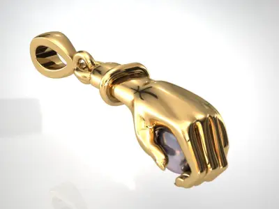  Pearl Pendant in Hand 3D print model