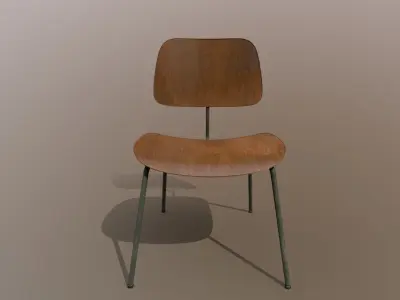 Detailed Vintage School Chair Aged Design PBR - Lumion - UE4 Low-poly 3D model