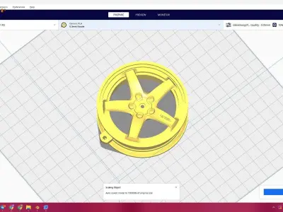 WHEEL CAR 3 FF stl 3D print model