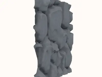 Random Rubble Wall Asset 3D model