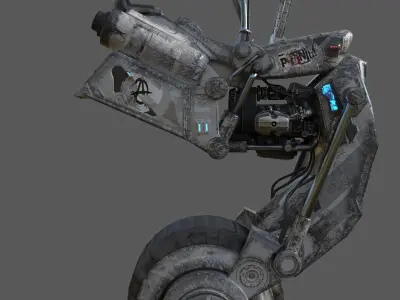 ORBITRON mono-Flux Low-poly 3D model