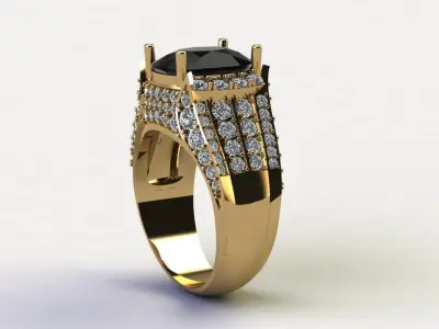 Fashion man ring popular in Asia Country R24 3D model