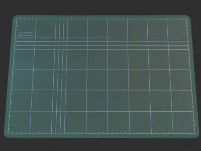 Arts and Crafts Cutting Mat  Low-poly 3D model