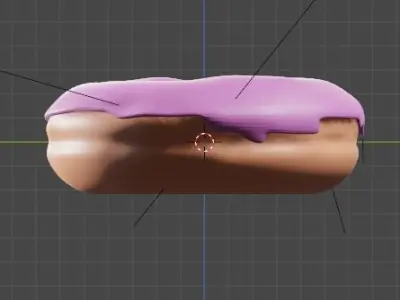 StrawBerry Donut Free 3D model