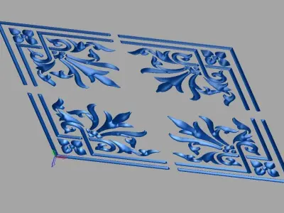 square shaped design09 3D model