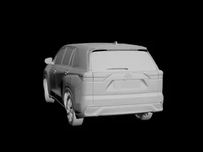 Toyota Innova Hycross Low-poly 3D model