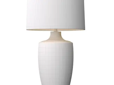 Rustic Southwest Country Nightstand bedside Provence Table Lamp  3D model