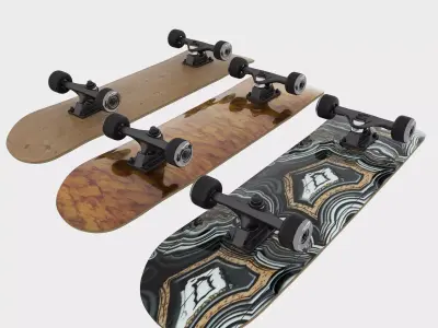 Realestic Skateboard 3D model