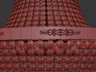 Chandelier Pera E 1 5 80 602 G 3D model