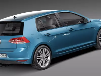 Volkswagen Golf VII 5-door 2013 3D model