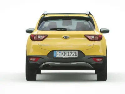 Kia Stonic 2018 Low-poly 3D model