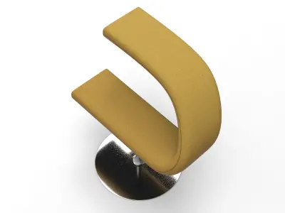 Let Chair Low-poly 3D model