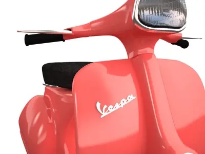 Vespa Classic Low-poly 3D model
