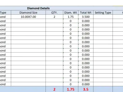 Diamond Earrings  3D print model