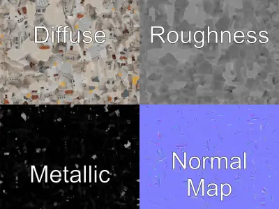 Stone Mosque Architectural model pack Low-poly 3D model