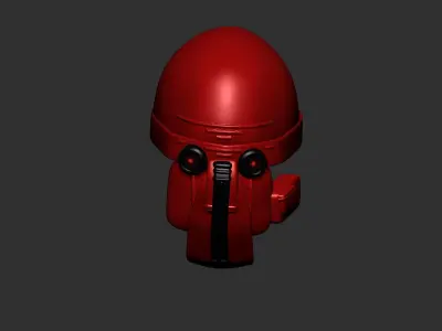 helmet high poly sculpt 3d printable  3D model 15