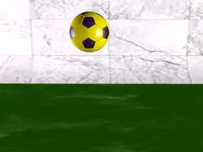 Bouncing Ball Animation Low-poly 3D model