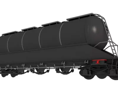 Railroad Tank Car 3D model