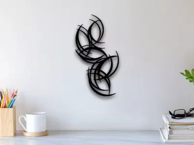 Abstract Wall Art 3D print model 11