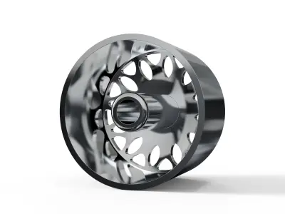 FRONT forgiato Grano- DURO DUALLY WHEEL 3D print model