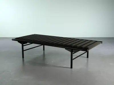 Daybed leather bench 3D model