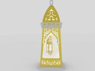 f12a Ramadan lantern fanous 3D model
