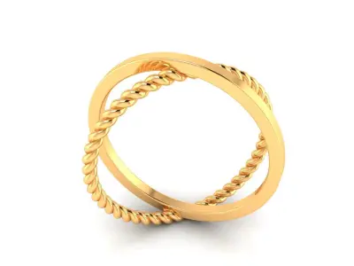 Ring M168 The luxury female abstract ring wedding 3D print model