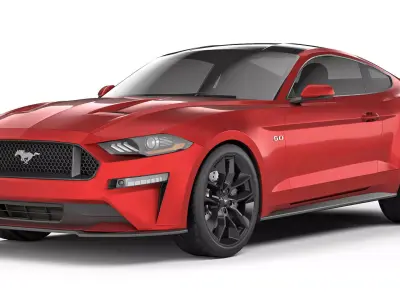 Mustang GT 2018 3D model