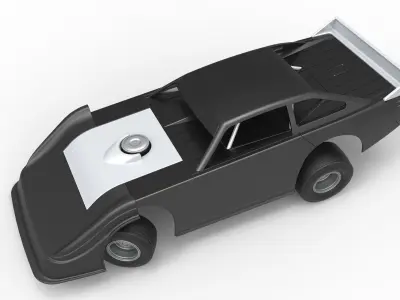 Australian Super Sedan while turning Scale 1 to 25 3D print model