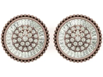 Earring 3D print model 19