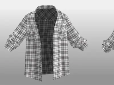 Open Shirt vol 02 Urban Collection 3D model