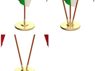 Burundi Flag Pack 3D model