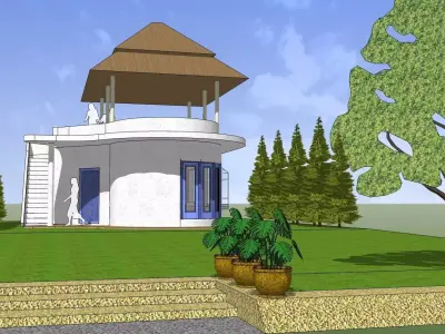 Resort house -01 3D model