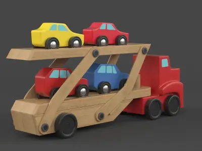 Wooden Toy 3D model buy