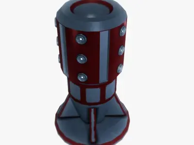 Force field generator 09 sci-fi Low-poly 3D model