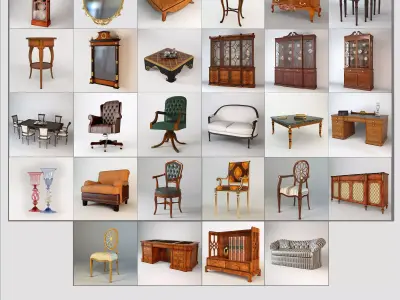  Furniture Collection - Francesco Molon 3D model