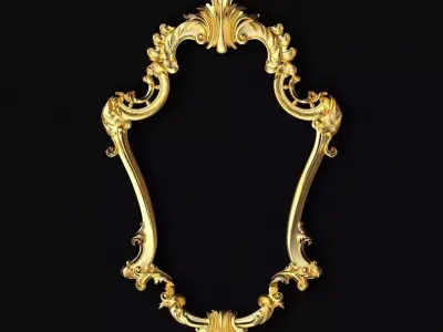 carved mirror 3D model 7