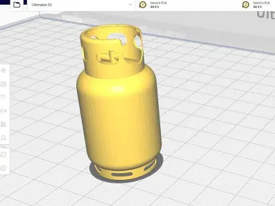 Gas Bottle STL Collection 01 3D print model