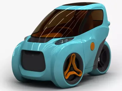 Piranha EV-3 Trike Concept 2021 3D model