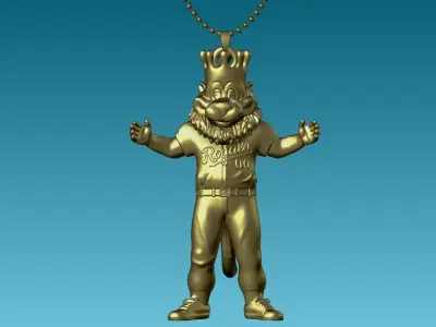 MLB - Necklaces KANSAS CITY ROYALS - Hanging Figurine  3D print model