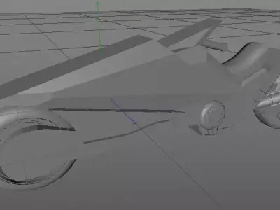 Black Motor Low-poly 3D model