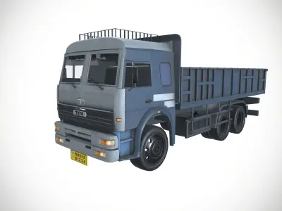 Tata LPT2518 TC 10 Wheeler Truck Low-poly 3D model