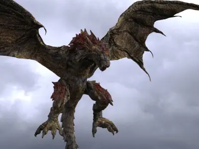 Ancient Undead Dragon  3D model