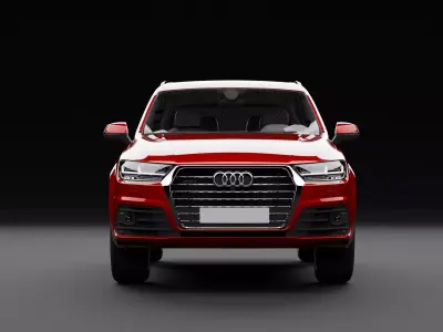 Audi Q7 Tfsi e Red Dark 3D model