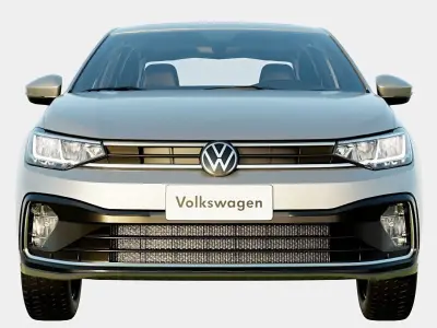 Volkswagen Virtus 2024 Highline Spec Low-poly 3D model